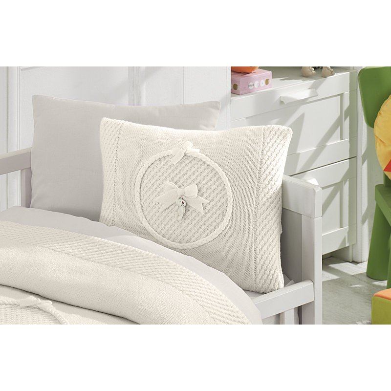 Ensemble de literie pour lit de bébé 6 pièces Dominic Bear, Crème
