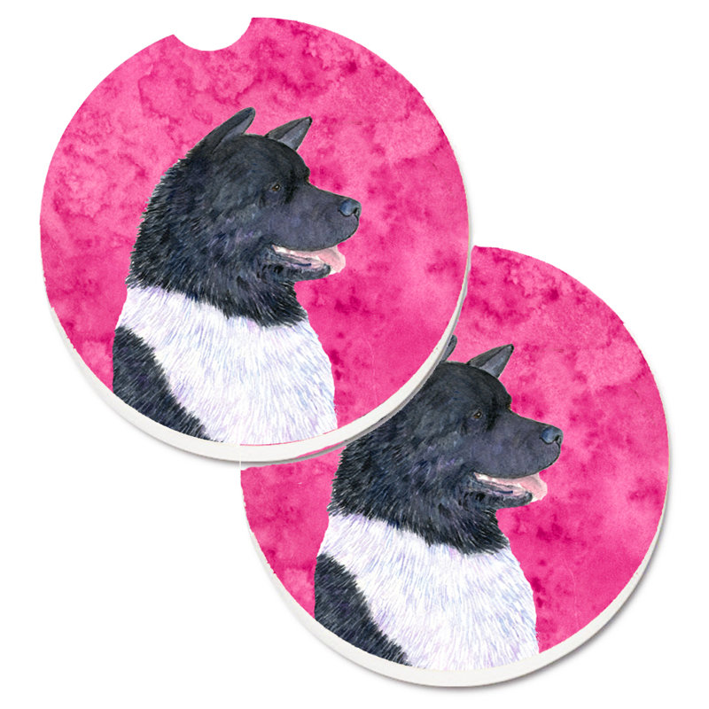 Sous-verre barbu collie voiture, Akita