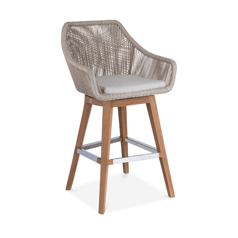 Tabouret de bar 37 po avec coussin Wheckton, Tabouret de comptoir (siège d’une hauteur de 24