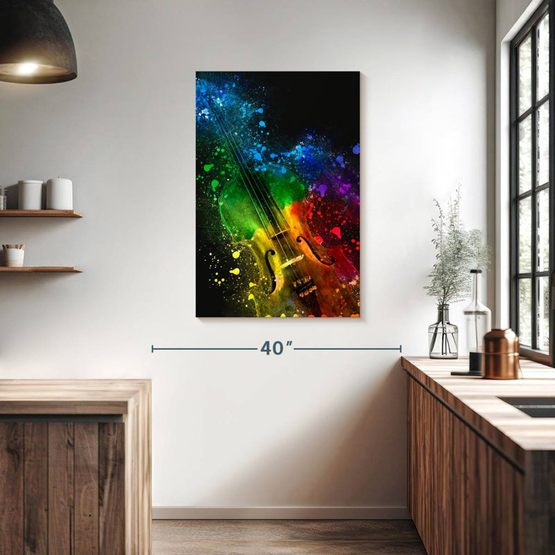 Violon arc-en-ciel Abarca, H 39 po x l 26 po