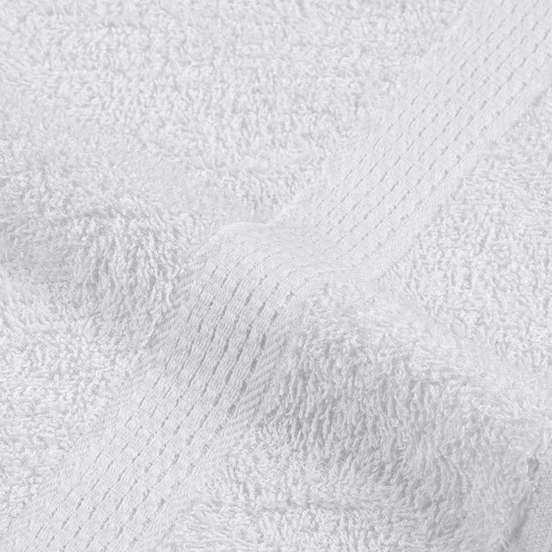 Towel Set 360 Gsm 100% Cotton, White, 8 Piece Towel Set