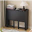 Table pliante avec tablette de rangement, bureau d'ordinateur pliable de 32,6 pouces pour les petits espaces, petit bureau d'écriture pour chambre à coucher, bureau à domicile et appartement, noir-315640344