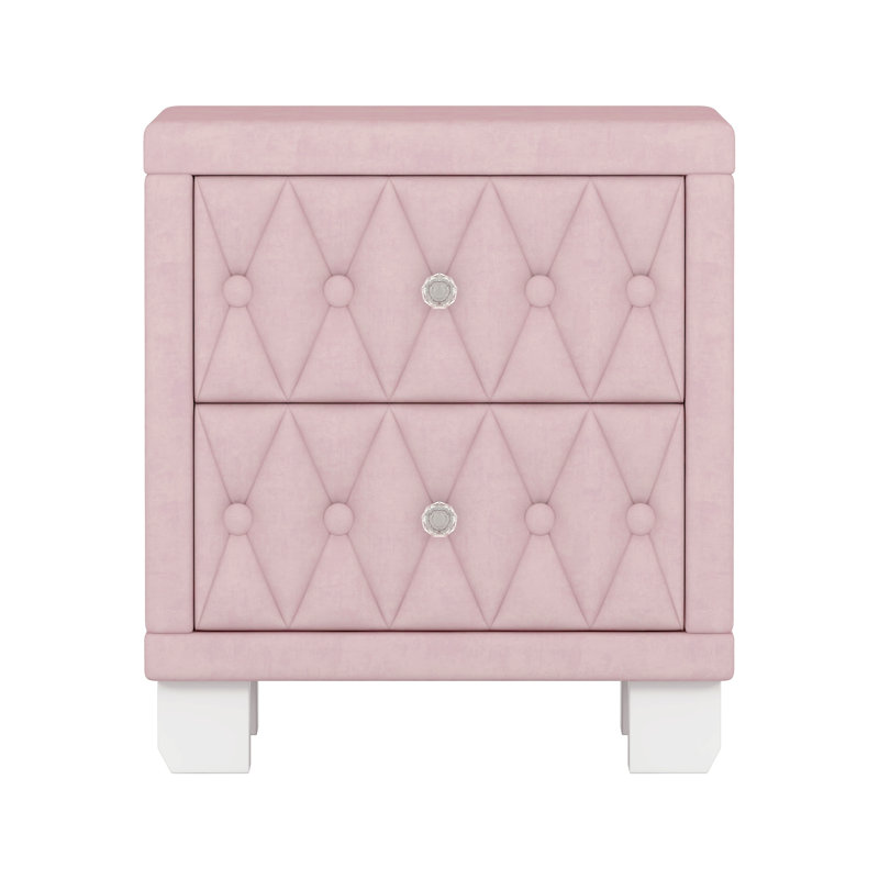 Table de chevet Velvet, Rose