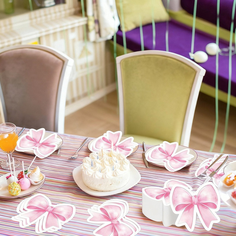 Serviettes de table roses, décorations de fête à thème, serviettes de table jetables pour fête de mariage