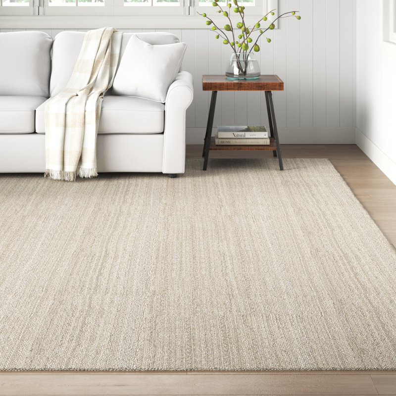 Tapis gris en jute / sisal fabriqué à la main Judlaph, Rectangle 5 pi 1 po x 8 pi