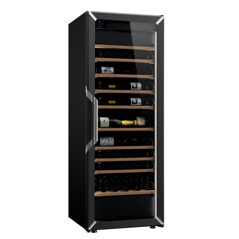 Goguette By The Eurocave Group [162+ Bottles] Freestanding Three-Zone Wine Refrigerator, Black