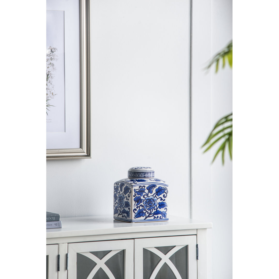 Hand Painted Storage Jar Red Barrel Studio®