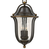Bolla Bronze 3 -Bulb 20.5" H Mains only Outdoor Hanging Lantern