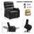  Dual Motor Lay Flat Power Lift Recliner Chair for Elderly, Faux Leather Electric Lift Chairs for Adults, 400lbs Heavy Duty Power Recliner with Heat Massage Charging Ports, SLRY003, Black-129176067-129176070