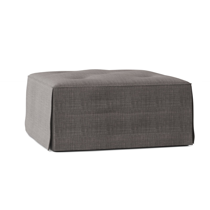 Middleton Upholstered Ottoman, Gray, 30" W