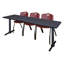 Table de formation Neyland Cain T-Base et 3 chaises empilables-32520361-32520358