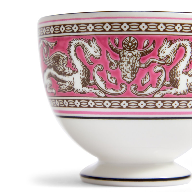 Florentine Colours 5.8floz Teacup & Saucer, Fuchsia