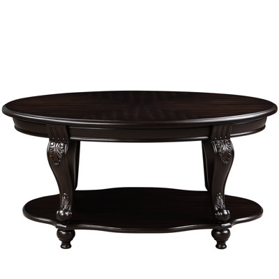Living Room Table In Finish: 3 With Coffee & 2 Side Tables, Antique Design, Heat- Veneer, Simple Assembly Furniture: End Antique Look, Wood, Quick Setup Process