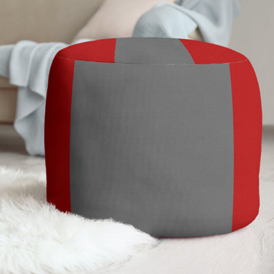 Ohio Football Nut Upholstered Polyester Blend Cube
