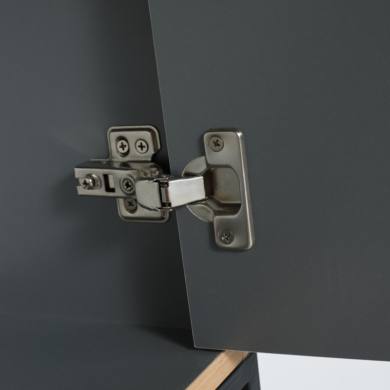 24"Modern Freestanding Bathroom Vanity With Resin Basin