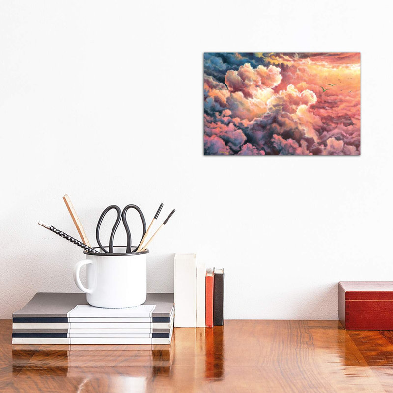 Warm Clouds par reproduction d'art, Toile tendue, H 8 po x l 12 po x P 0,75 po