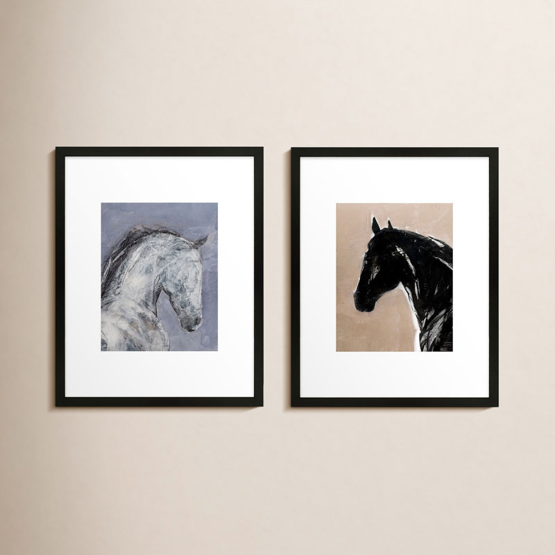 Spirit & Essence Painting by Ivo Stoyanov, Black Framed Paper, 20" H x 32" W
