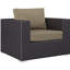 Fauteuil d'extérieur en rotin avec coussins Convene-865292123