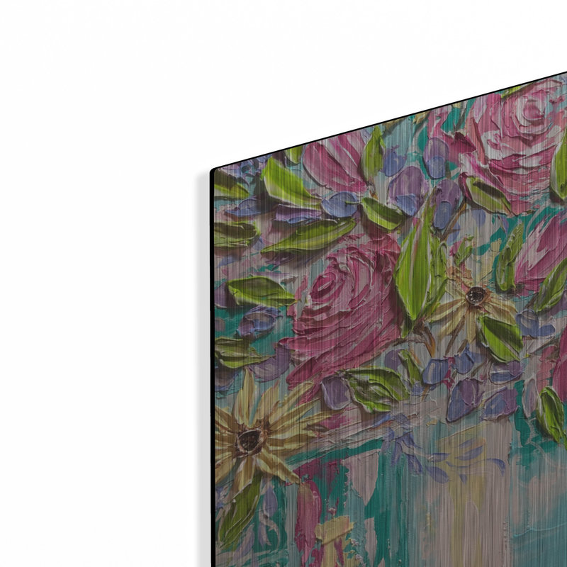«Floral Bliss» par Estelle Grengs, H 12 po x l 12 po