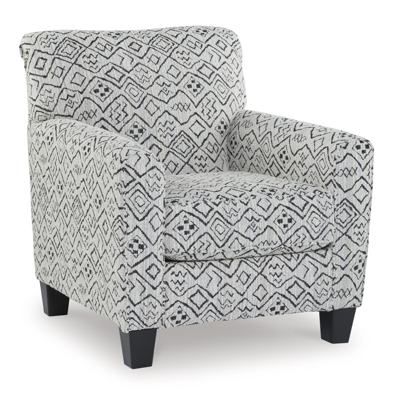 Fauteuil d'appoint Harmaning, Noir / tissu crème