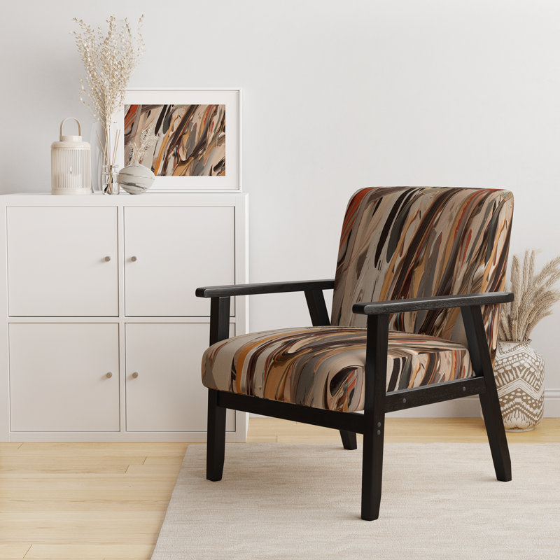 Fauteuil rembourré Terracotta Bliss Texture Abstract VI