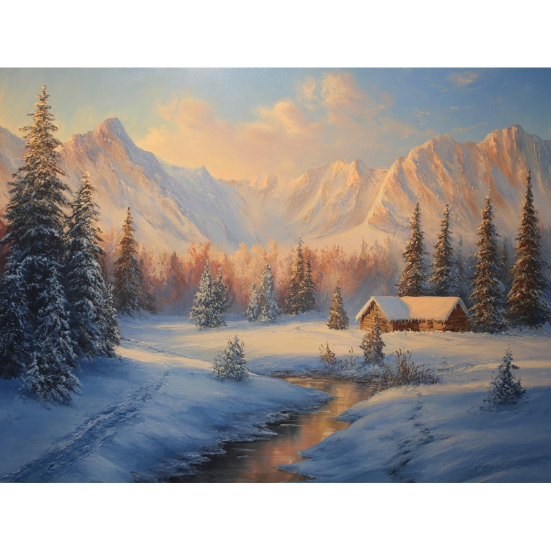 Art mural sur toile Alpine, H 24 po x l 36 po