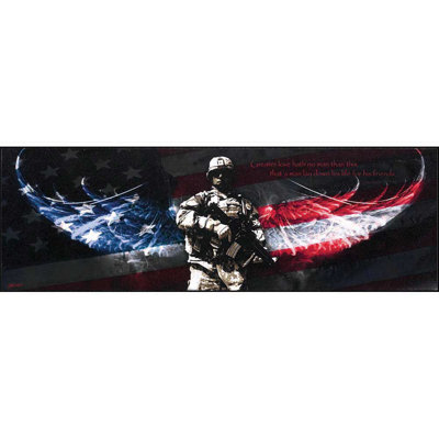 «Solider with American Wings», impression sur plaque