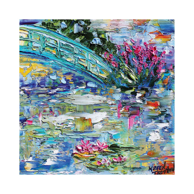 Lily Pond 1 Piece Wrapped Canvas Painting, 45.72 cm H x 45.72 cm W x 1.91 cm D