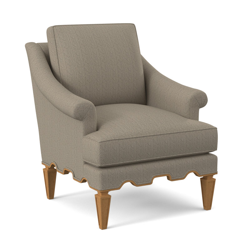 Chaise Palm Beach, Mélange de polyester blé Maya, Ambre