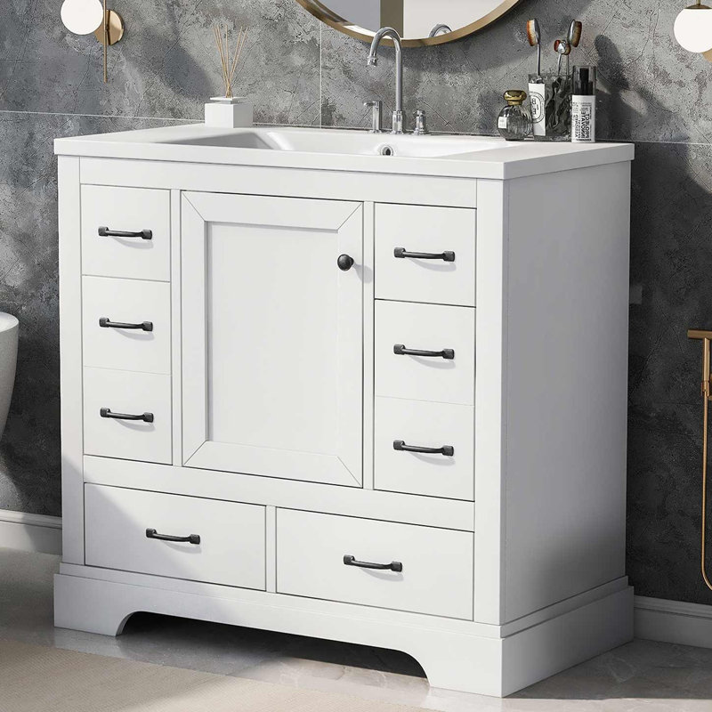 Ensemble de meuble-lavabo simple 36 po avec plateau Kristoper