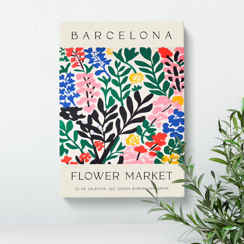 Flower Market Exhibition Barcelona No.5 - Wrapped Canvas, 50cm H x 35cm W x 3cm D