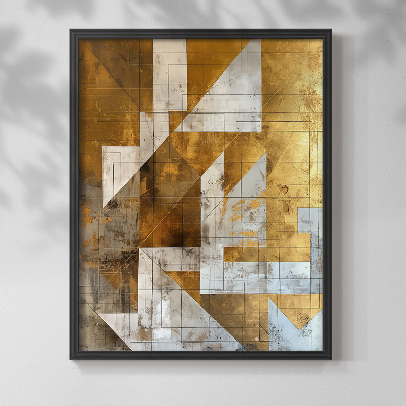 ABSTRACT Series CXVII - Impression encadrée de qualité supérieure - Prêt à être accroché - Aucun clou requis