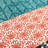Bohemian Stripe Soft Sheet Set Turquoise/Orange 6Pc King-1428527364