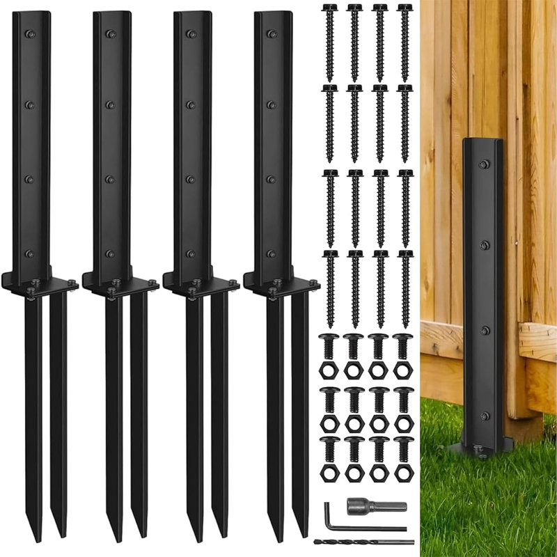 Fence Post Repair HONGKONGDISHUELECTRONICTECITED Black Iron End Post