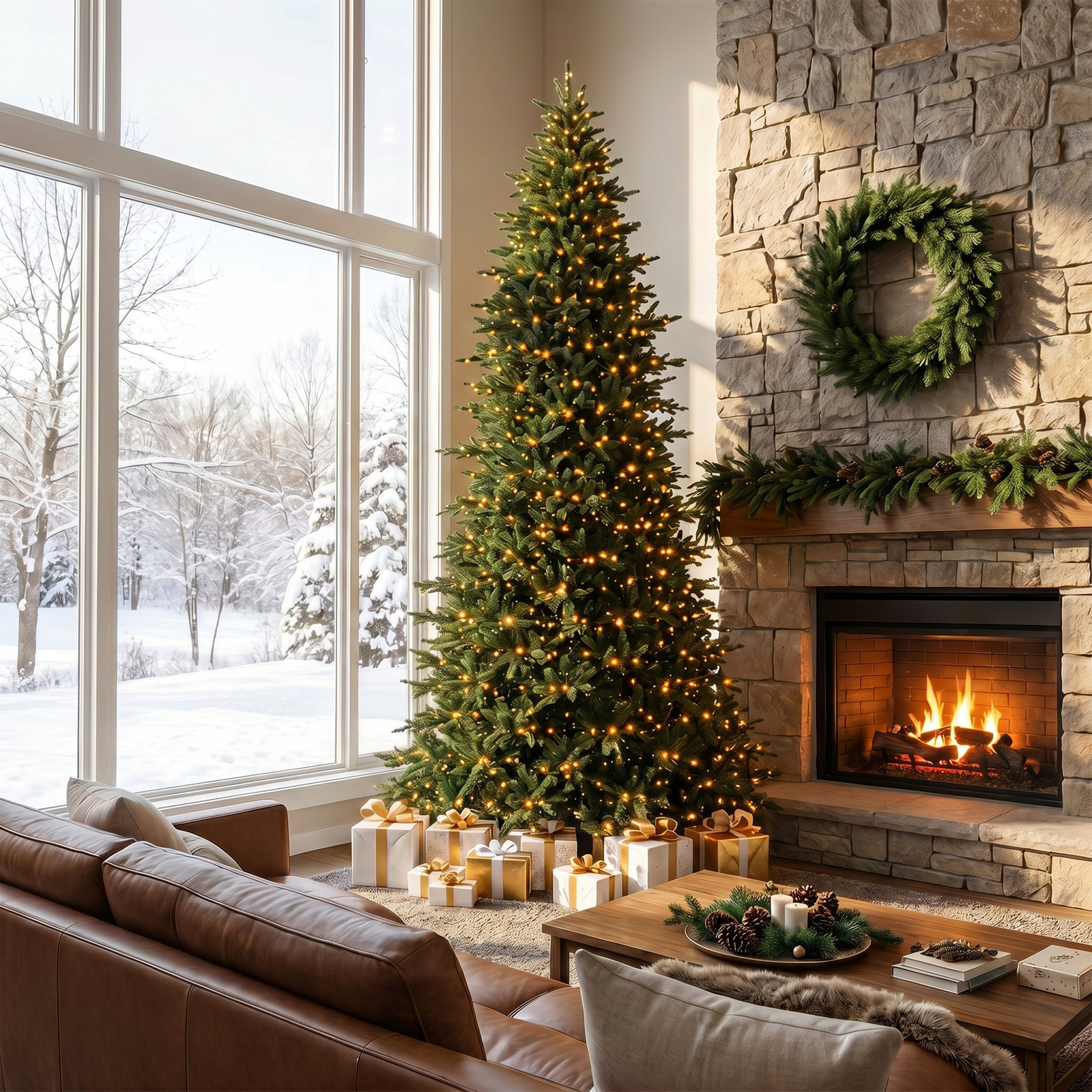 Mcdaniel 11' Pre-Lit Fir Christmas Tree, 11' H