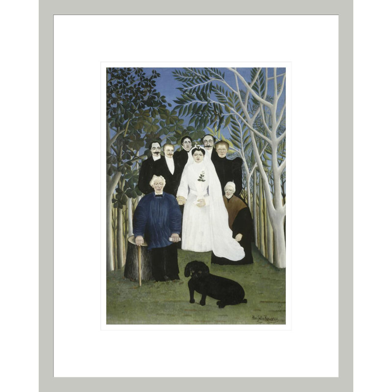 La fête de mariage par Henri Rousseau - Impression numérique sur toile, 16.75" H x 13.43" W