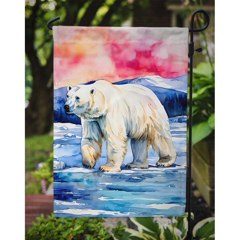 Drapeau de jardin ours polaire