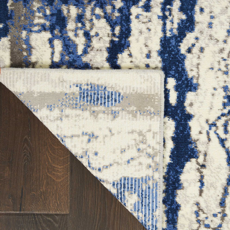 Performance Viscose Abstract Indoor Rug, Rectangle 2'3" x 3'