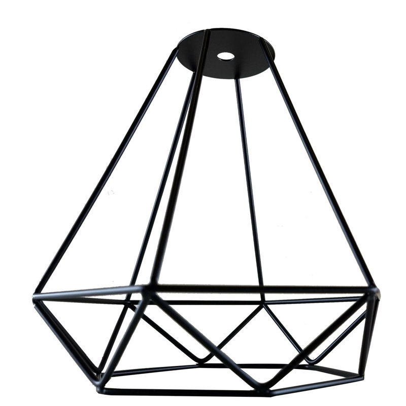 50.8cm H Metal Novelty Lamp Shade ( Uno ), Black