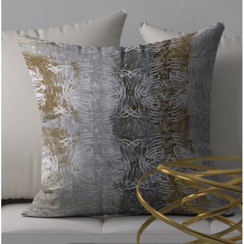 Housse de coussin carrée charmante et insert, H 18 po x l 18 po