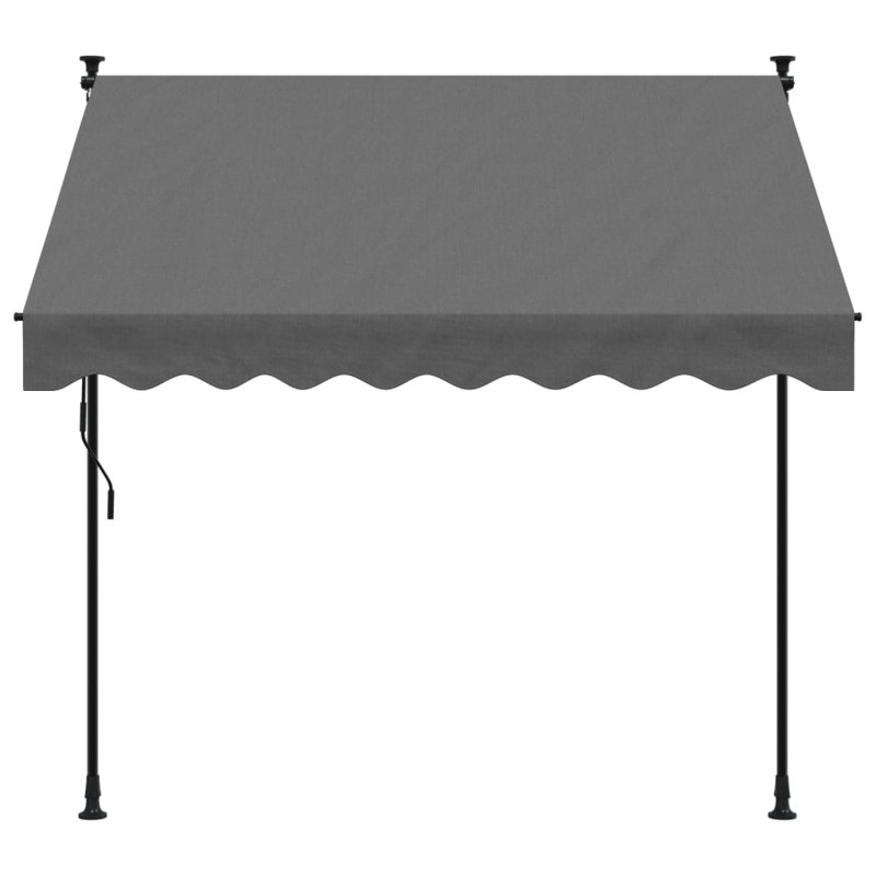 Latitude Run 250cm W x 150cm D Polyester Cover Retractable Patio Awning