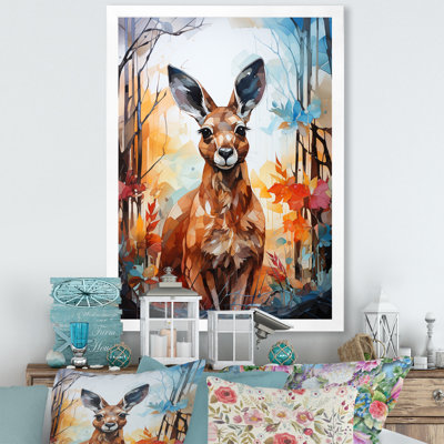 «Colorful Kangaroo Popart Spirit», reproduction d'art sur toile