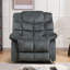 Fauteuil inclinable manuel rembourré en microfibre de 39,4 po Kingstin-1908541790