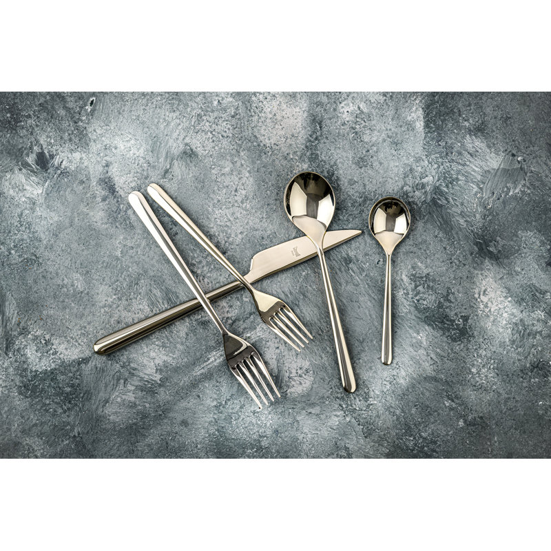 Linea Flatware Set - 67 Pieces - Ice Gold, Champagne