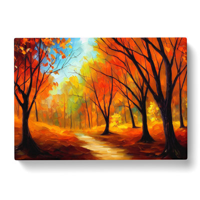 Sublime Autumn Forest Vol.2 Abstract - Wrapped Canvas