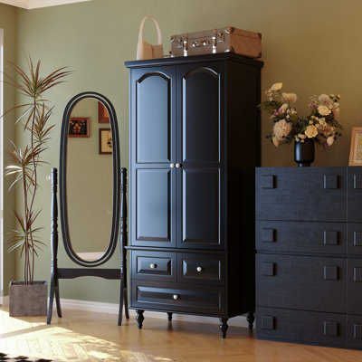 Modern Wardrobe With 2-Door & 3-Drawers by Charlton Home