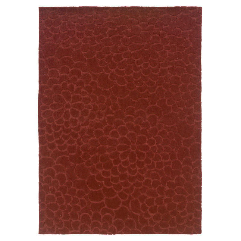 Marisela Hand Tufted Floral Indoor Rug, Rectangle 5' x 7'