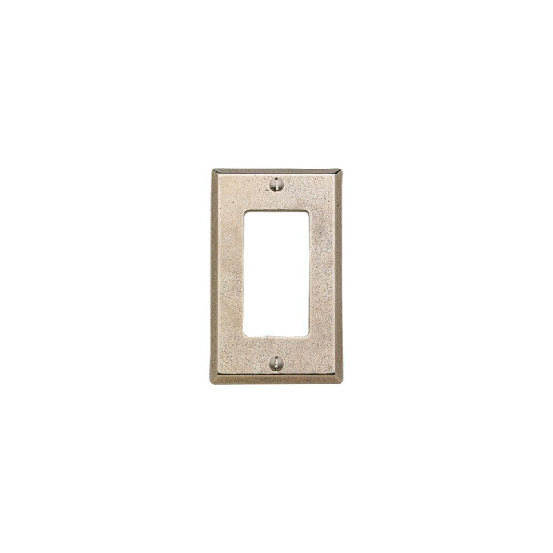 Decora Style Switch And Receptacle Cover, 4.56" H x 4.56" W x 0.31" D, White Bronze Brushed
