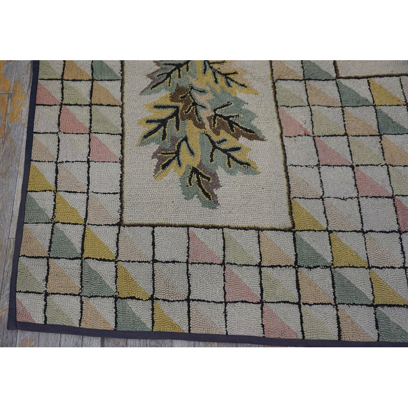 Tapis ivoire ivoire American Folk Art
