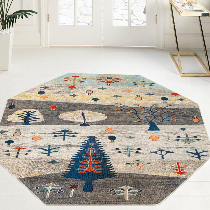 Tapis Laureano, Octogone 7 pi 10 po x 7 pi 10 po